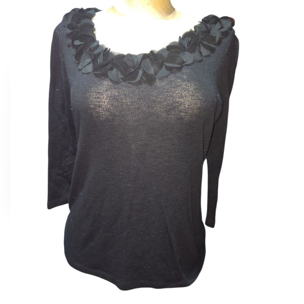 Forever Fashion Black Sweater Top Size XL